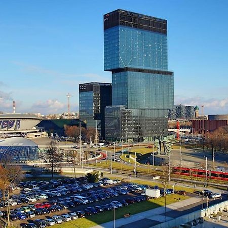 Apartament Korfantego Citycentre Z Widokiem Na Spodek Katowice Zewnętrze zdjęcie